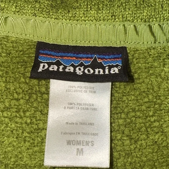 Patagonia Moss Green Women's Half-Zip Turtleneck Sweater - Picture 2 of 4